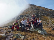 Dal MONTE MADONNINO (2502 m.), salito dalla ripida cresta nord e sceso dal pietroso canalone ovest,ai LAGHI DEI CURIOSI, CABIANCA e ZELTO, il 22 settembre 2013 - FOTOGALLERY